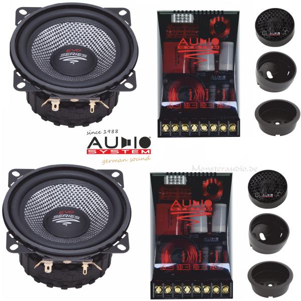 Audio System X-100 EVO2 10cm 2-Wege Komponenten Lautsprecher 100mm 260 Watt X--ion X100 EVO 2